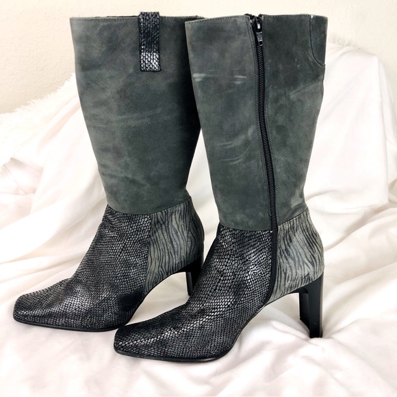 Proxy Shoes - Proxy Gray Heeled Boots